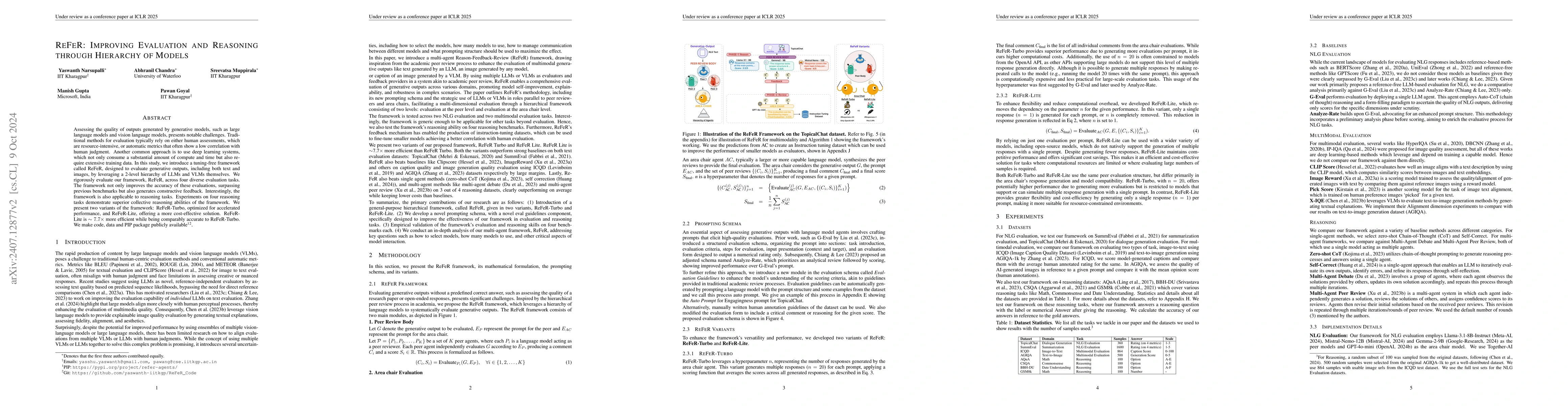 Thumbnail for Review-Feedback-Reason (ReFeR): A Novel Framework for NLG Evaluation and
  Reasoning