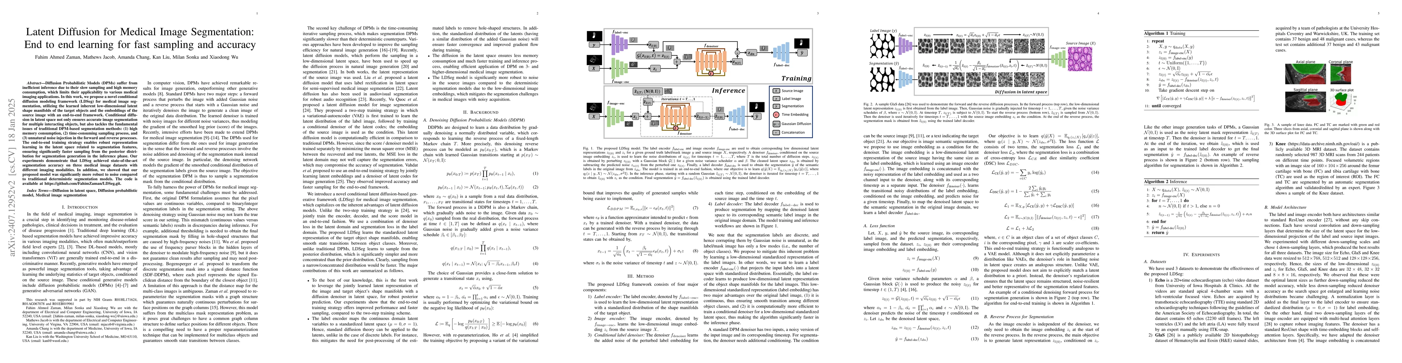 Thumbnail for Denoising Diffusions in Latent Space for Medical Image Segmentation