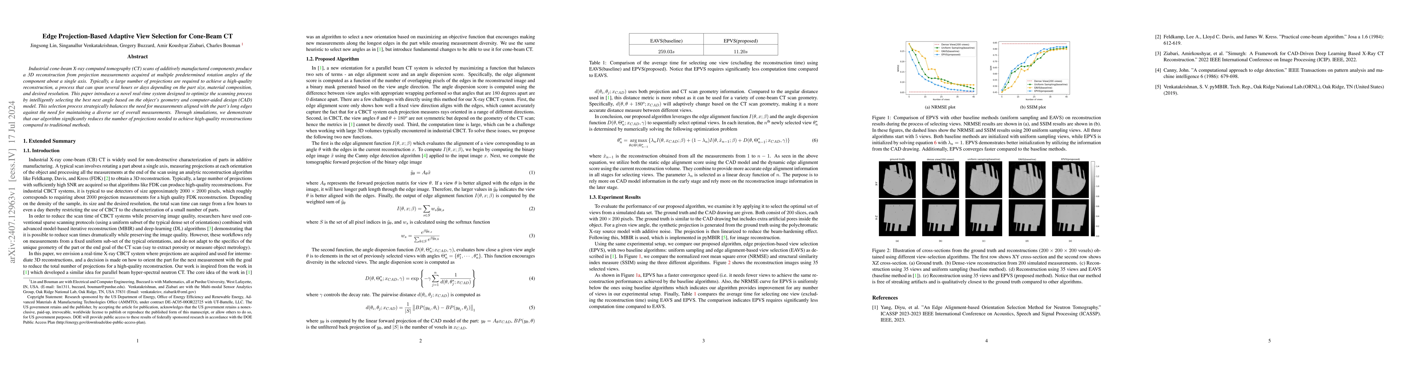 Thumbnail for Edge Projection-Based Adaptive View Selection for Cone-Beam CT