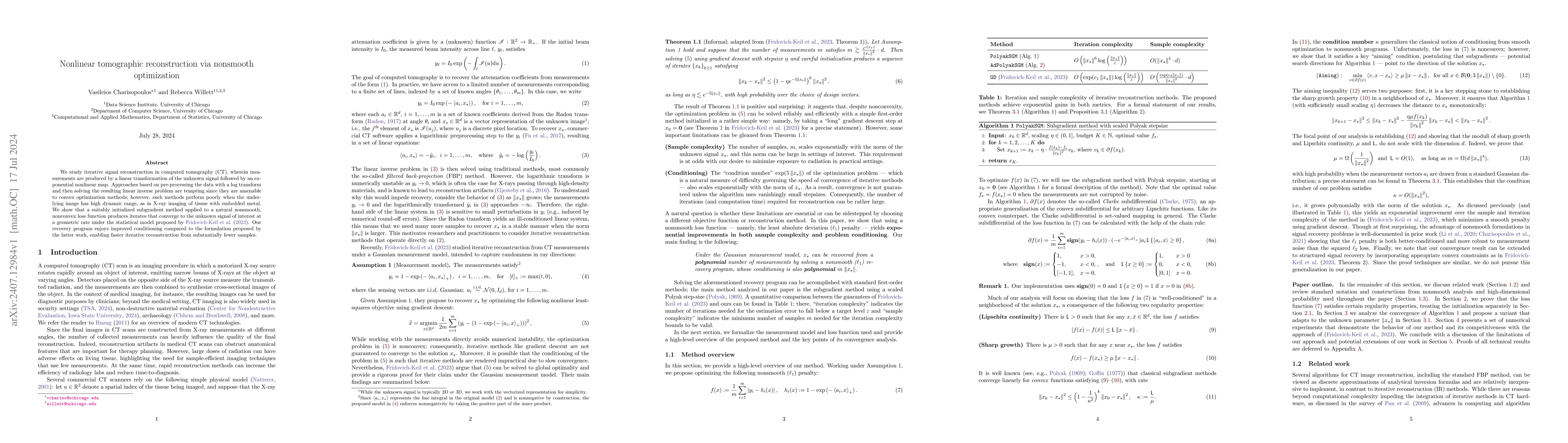 Thumbnail for Nonlinear tomographic reconstruction via nonsmooth optimization
