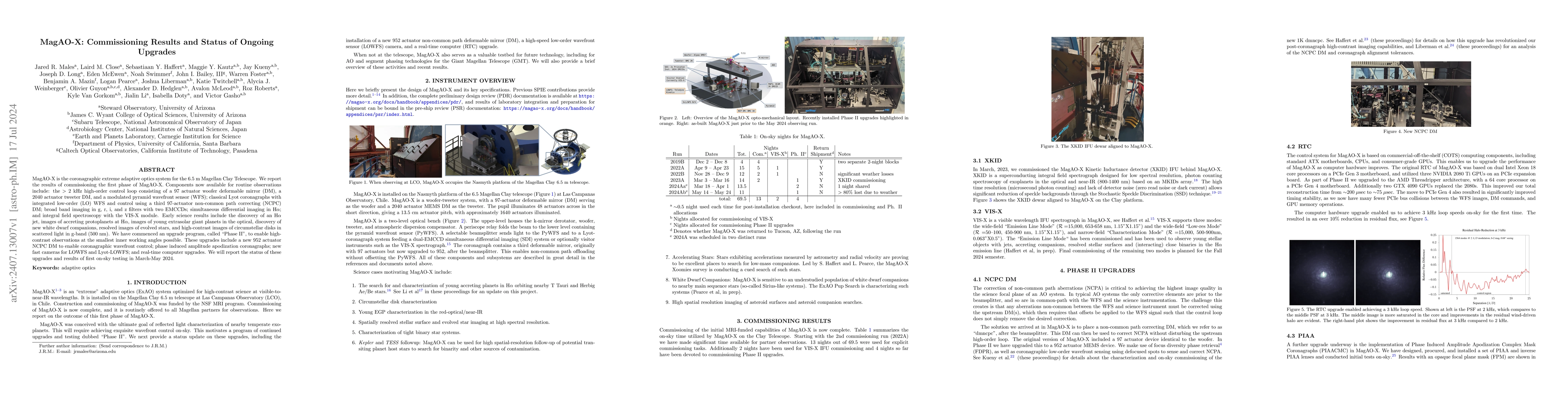 Thumbnail for MagAO-X: Commissioning Results and Status of Ongoing Upgrades