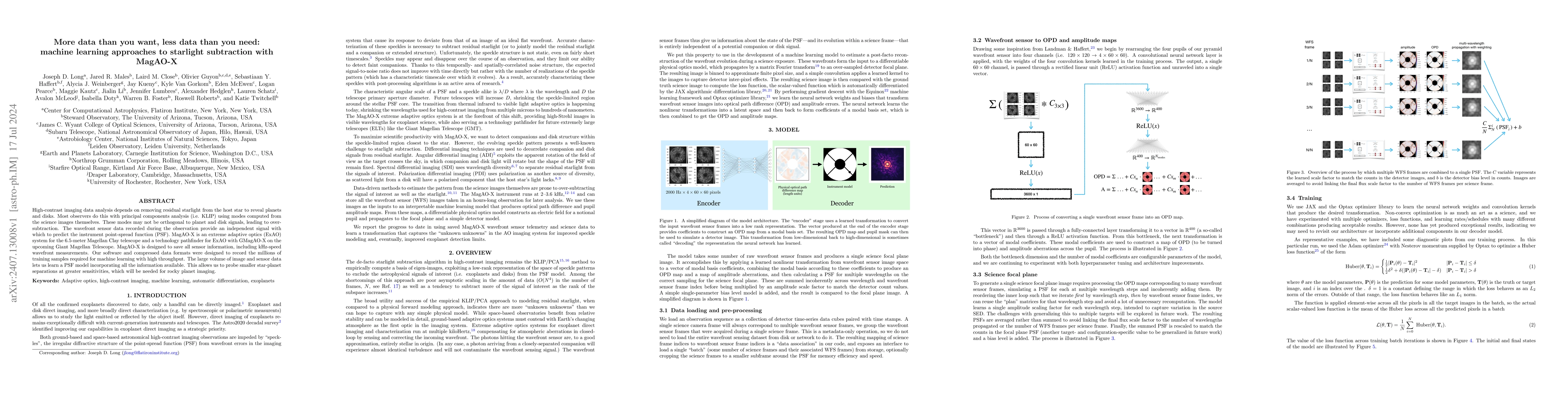 Thumbnail for More data than you want, less data than you need: machine learning
  approaches to starlight subtraction with MagAO-X