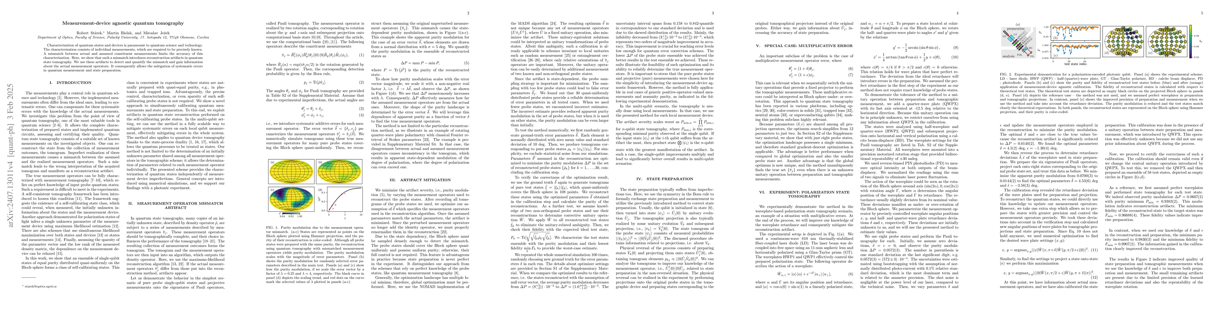 Thumbnail for Measurement-device agnostic quantum tomography