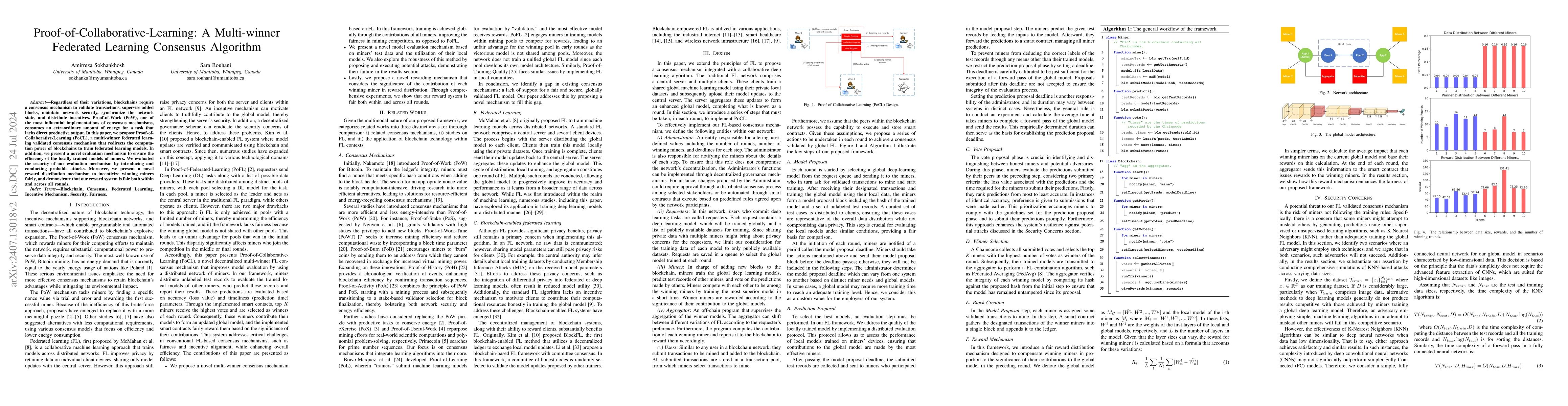 Thumbnail for Proof-of-Collaborative-Learning: A Multi-winner Federated Learning
  Consensus Algorithm
