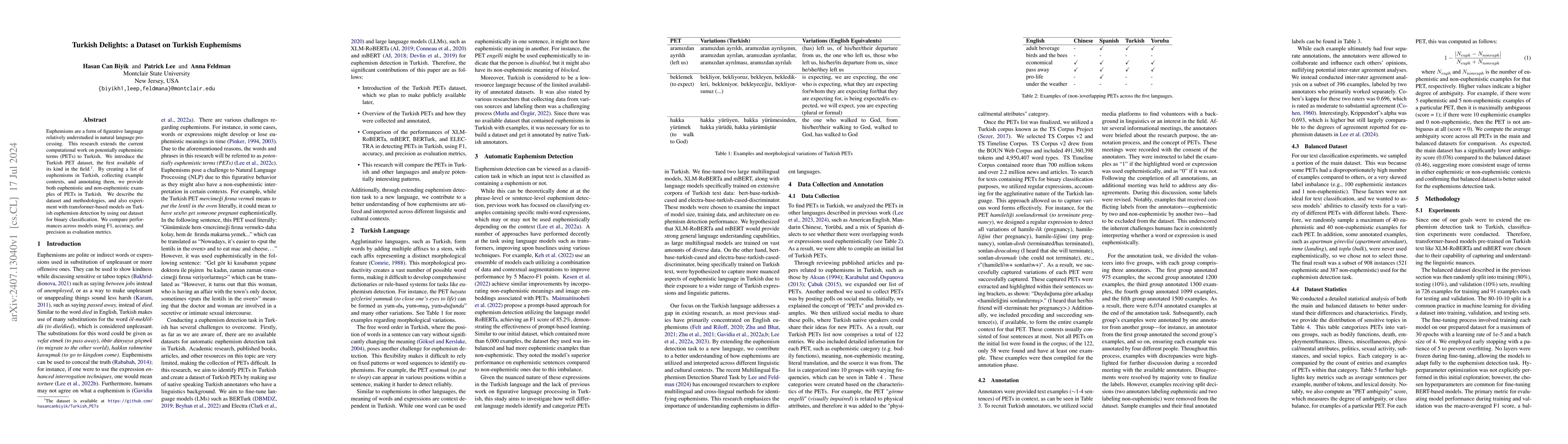 Thumbnail for Turkish Delights: a Dataset on Turkish Euphemisms