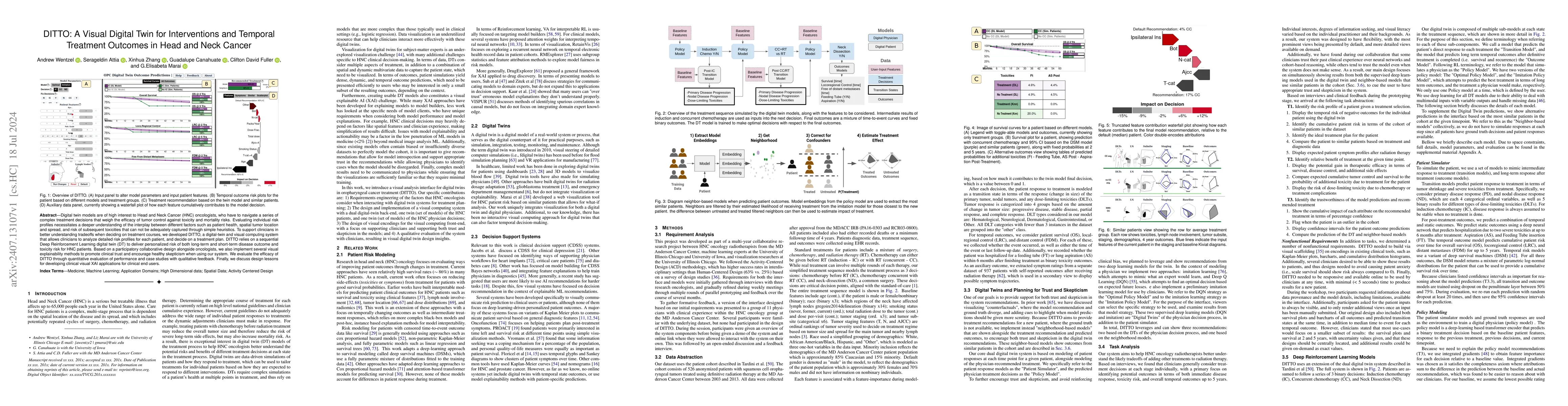 Thumbnail for DITTO: A Visual Digital Twin for Interventions and Temporal Treatment
  Outcomes in Head and Neck Cancer