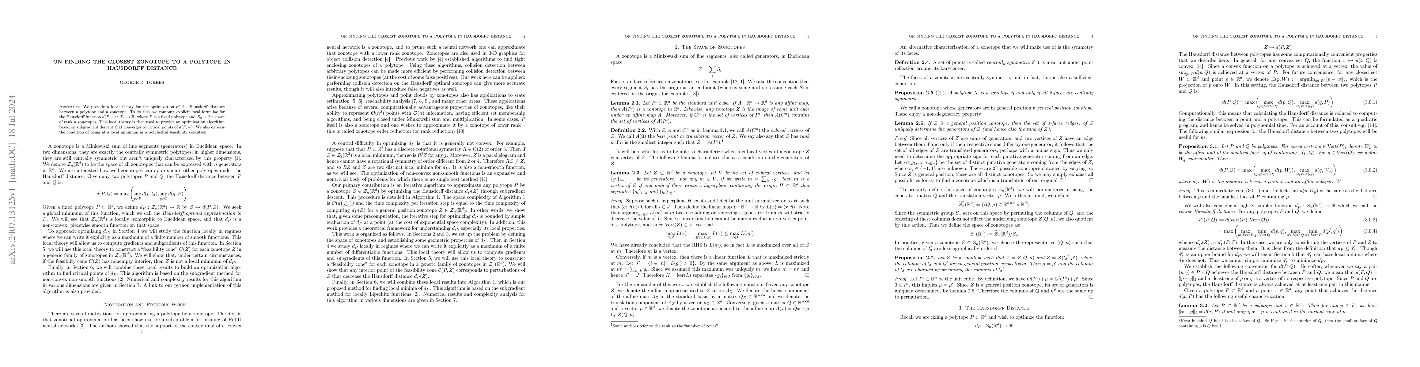 Thumbnail for On Finding the Closest Zonotope to a Polytope in Hausdorff Distance