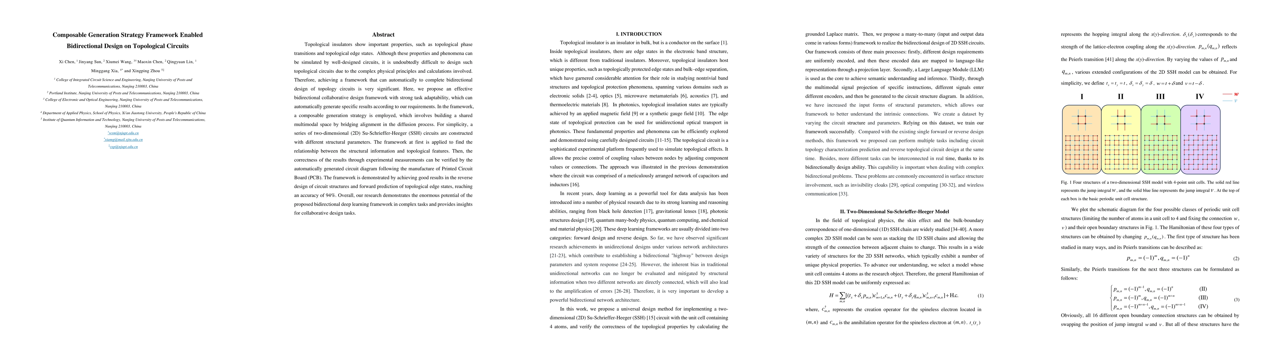 Thumbnail for Composable Generation Strategy Framework Enabled Bidirectional Design on
  Topological Circuits