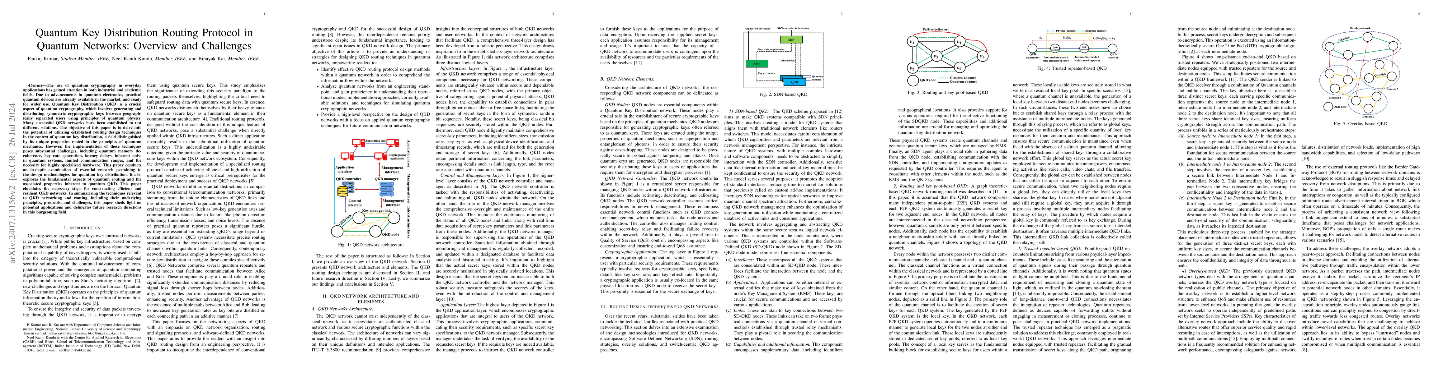 Thumbnail for Quantum Key Distribution Routing Protocol in Quantum Networks: Overview
  and Challenges