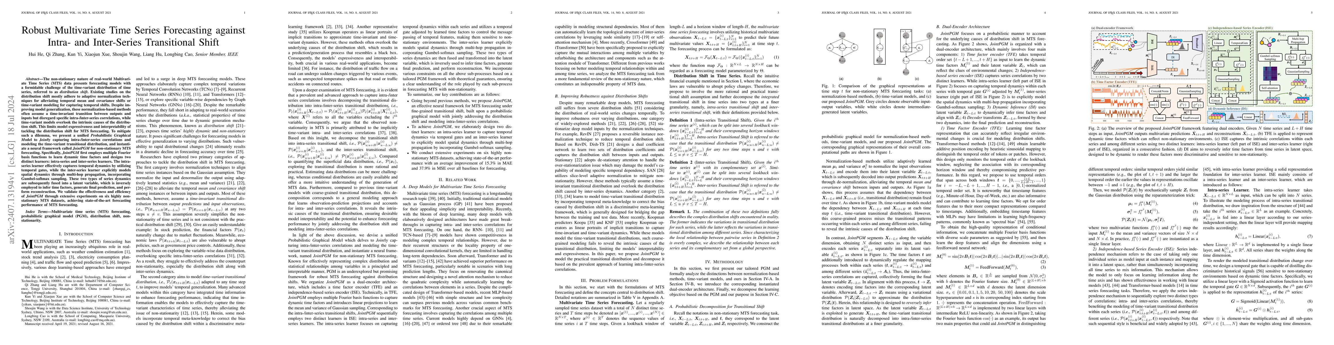 Thumbnail for Robust Multivariate Time Series Forecasting against Intra- and
  Inter-Series Transitional Shift