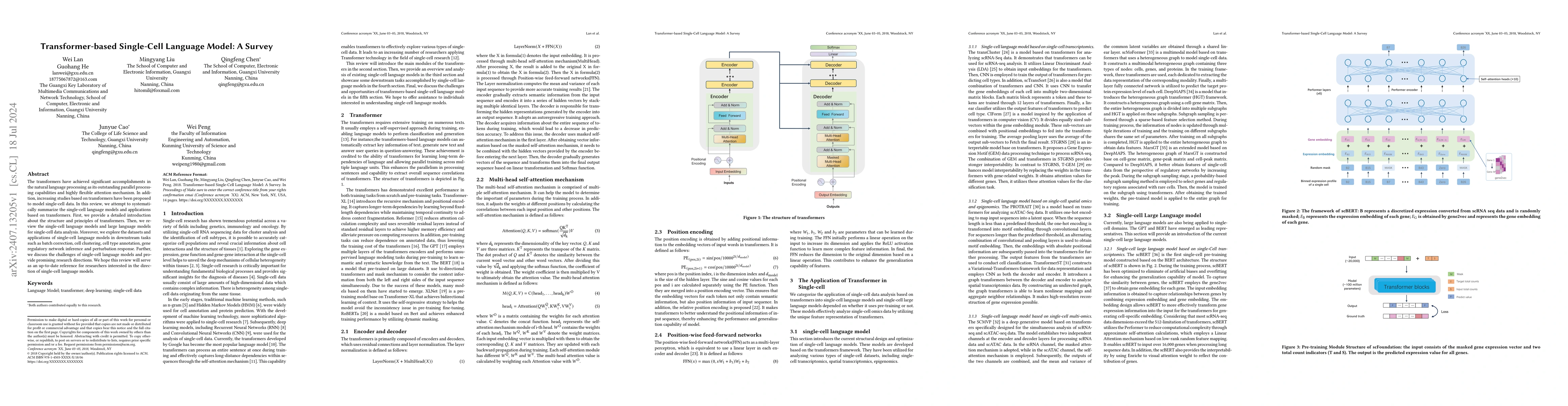 Thumbnail for Transformer-based Single-Cell Language Model: A Survey