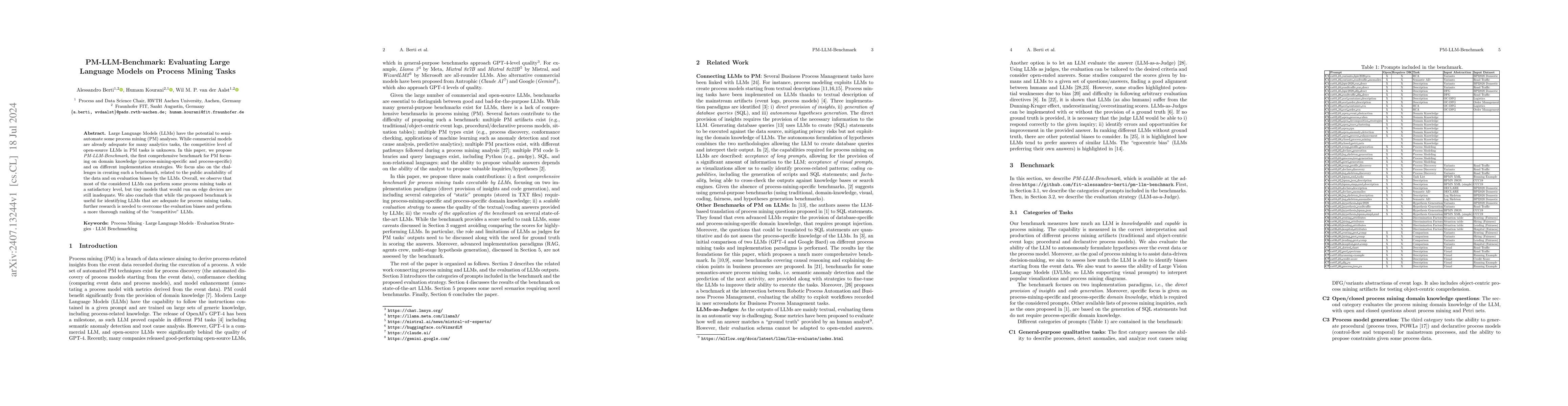 Thumbnail for PM-LLM-Benchmark: Evaluating Large Language Models on Process Mining
  Tasks