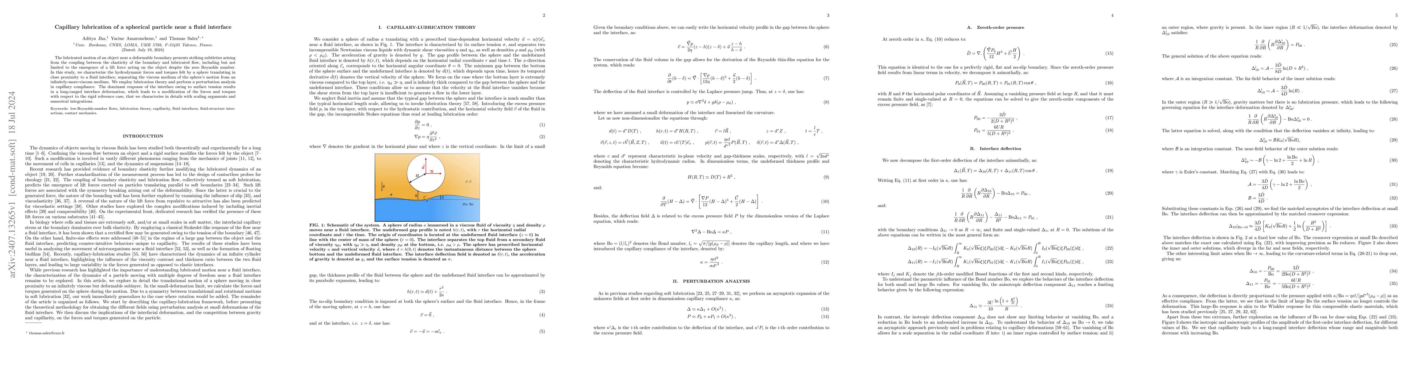 Thumbnail for Capillary lubrication of a spherical particle near a fluid interface