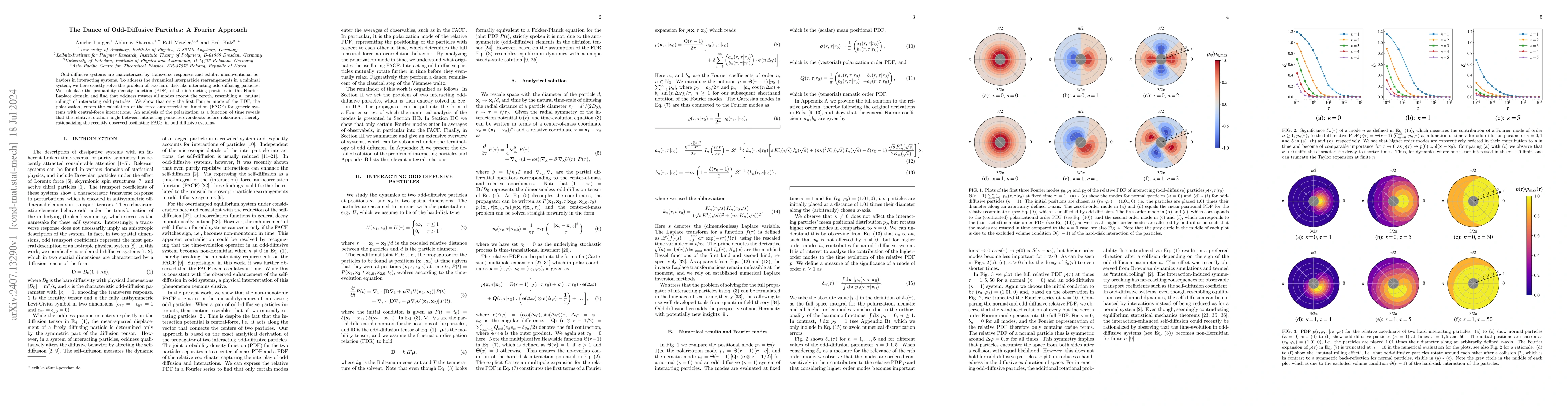 Thumbnail for The Dance of Odd-Diffusive Particles: A Fourier Approach