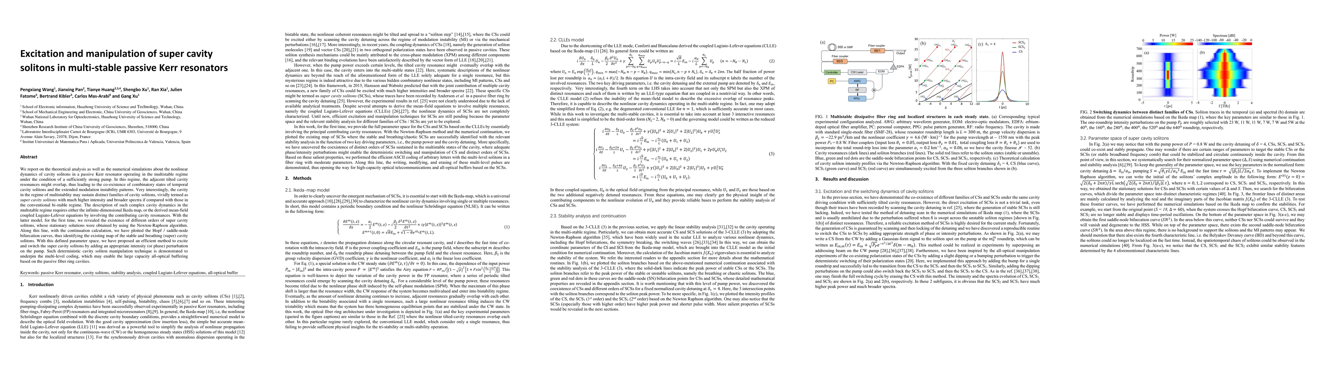 Thumbnail for Excitation and manipulation of super cavity solitons in multi-stable
  passive Kerr resonators