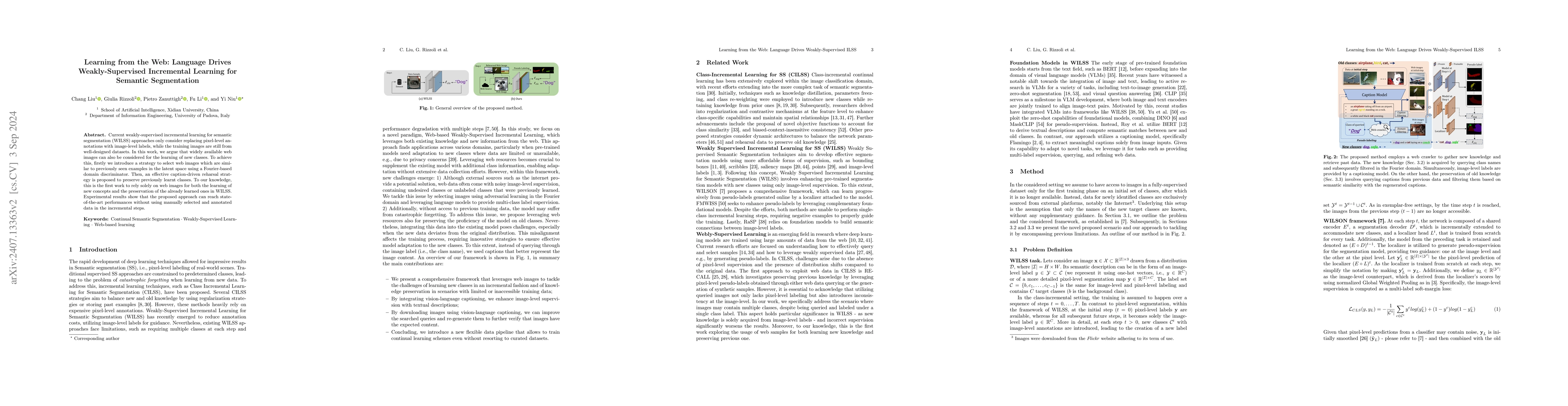 Thumbnail for Learning from the Web: Language Drives Weakly-Supervised Incremental
  Learning for Semantic Segmentation