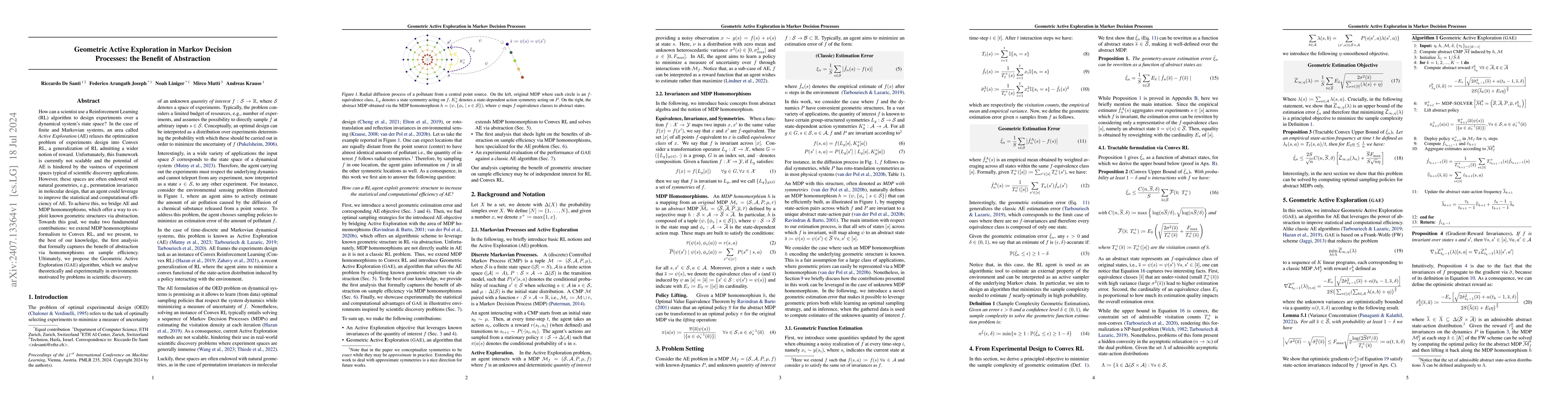Thumbnail for Geometric Active Exploration in Markov Decision Processes: the Benefit
  of Abstraction