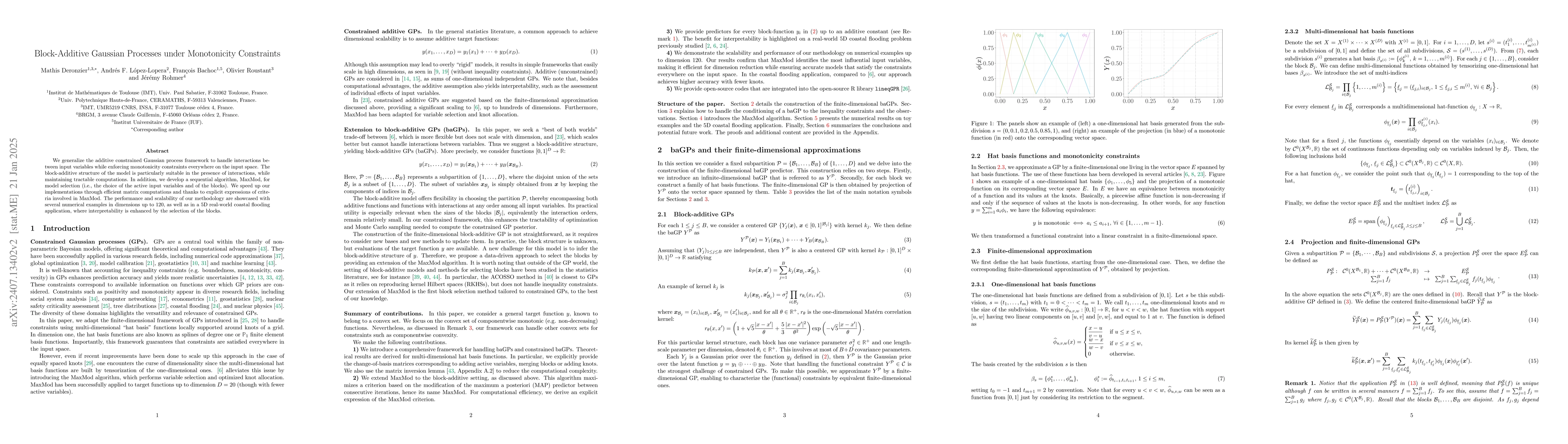 Thumbnail for Block-Additive Gaussian Processes under Monotonicity Constraints