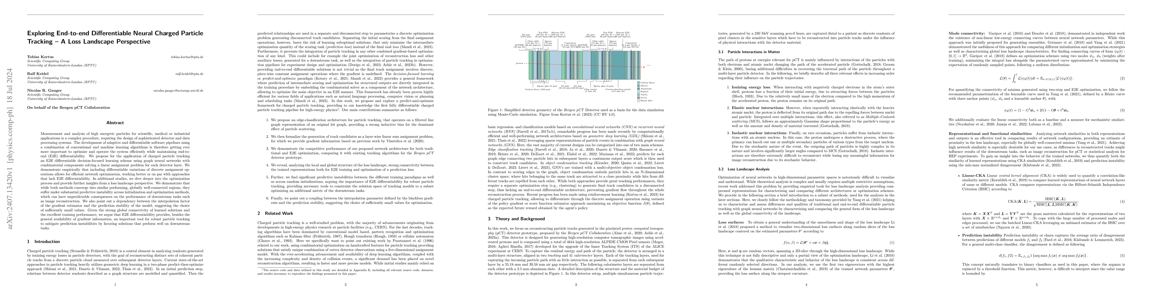 Thumbnail for Exploring End-to-end Differentiable Neural Charged Particle Tracking --
  A Loss Landscape Perspective