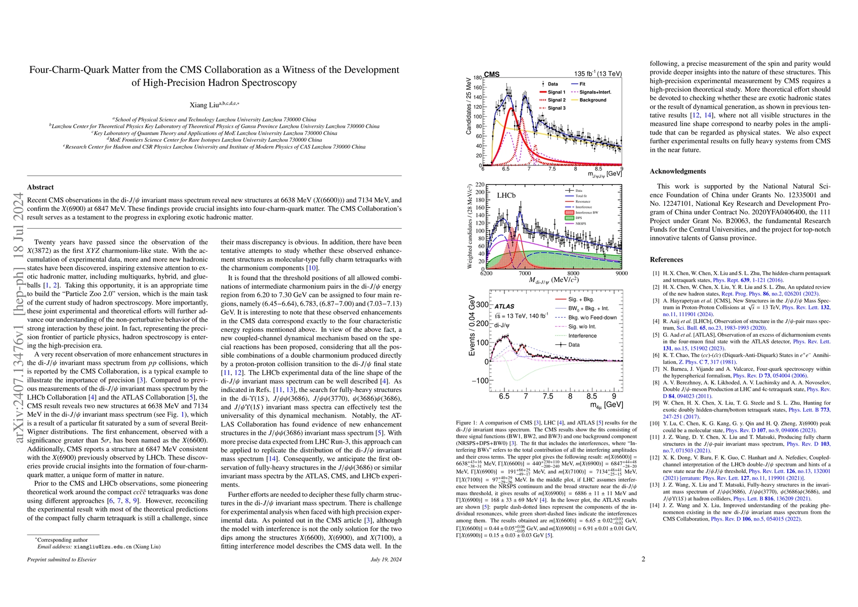 Thumbnail for Four-Charm-Quark Matter from the CMS Collaboration as a Witness of the
  Development of High-Precision Hadron Spectroscopy