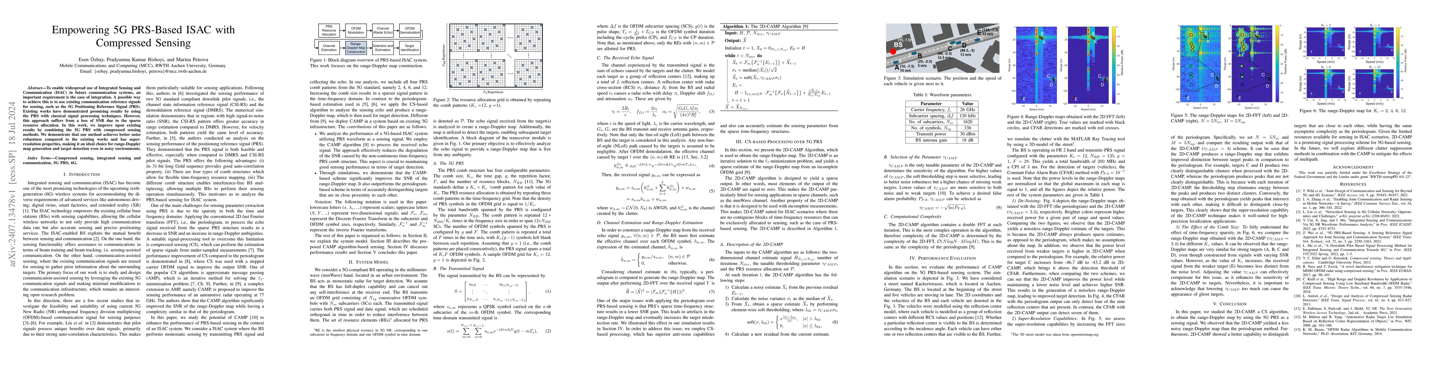 Thumbnail for Empowering 5G PRS-Based ISAC with Compressed Sensing