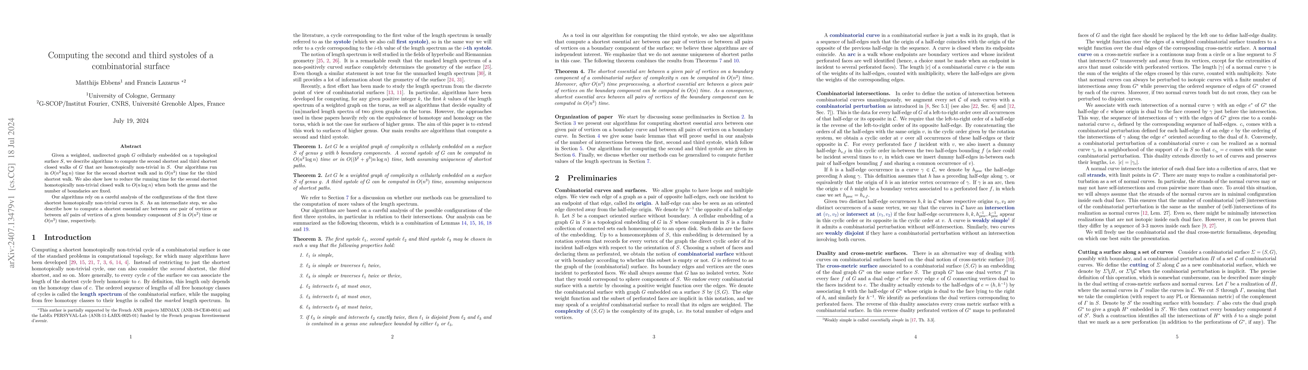 Thumbnail for Computing the second and third systoles of a combinatorial surface