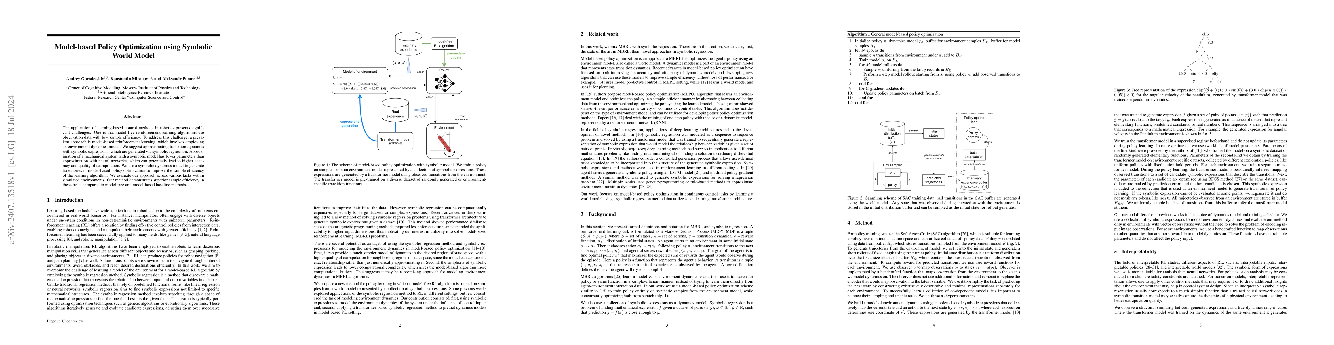 Thumbnail for Model-based Policy Optimization using Symbolic World Model
