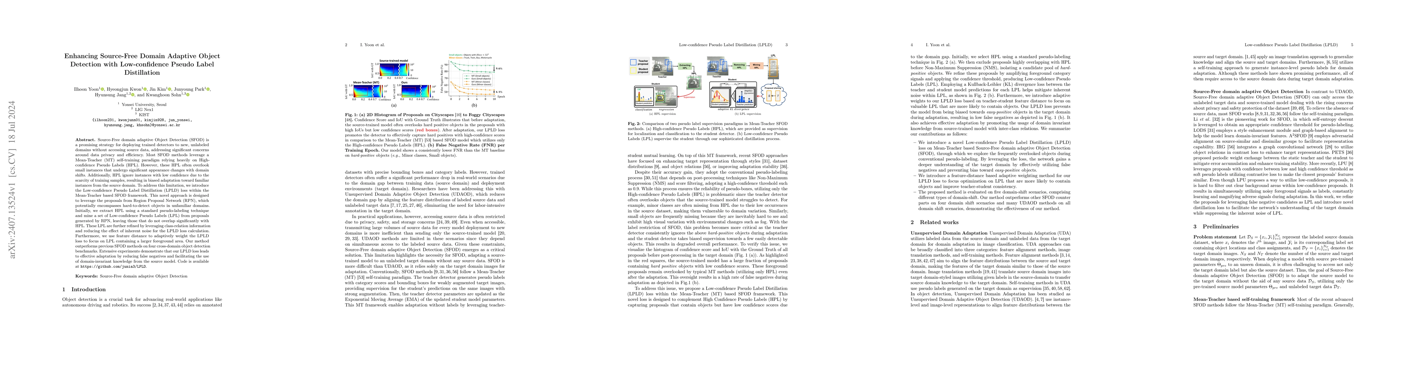 Thumbnail for Enhancing Source-Free Domain Adaptive Object Detection with
  Low-confidence Pseudo Label Distillation