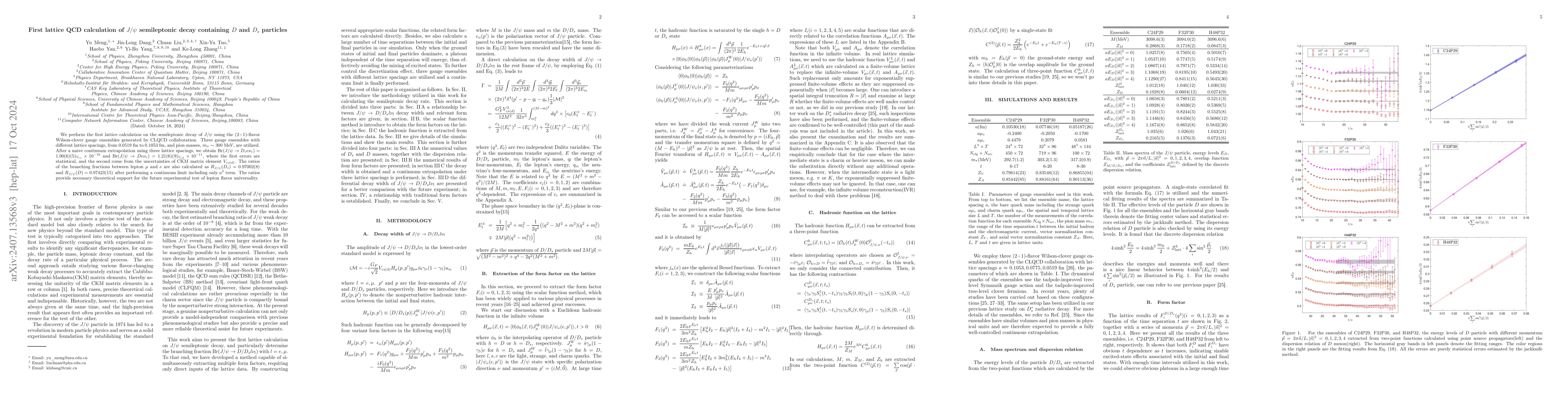 Thumbnail for First lattice QCD calculation of $J/ψ$ semileptonic decay containing
  $D$ and $D_s$ particles
