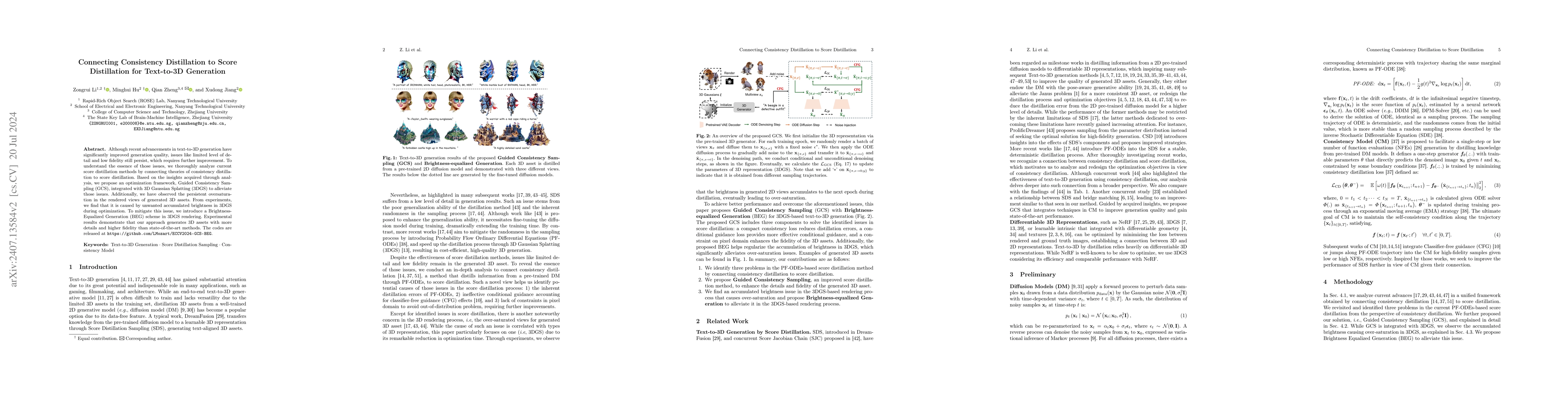 Thumbnail for Connecting Consistency Distillation to Score Distillation for Text-to-3D
  Generation