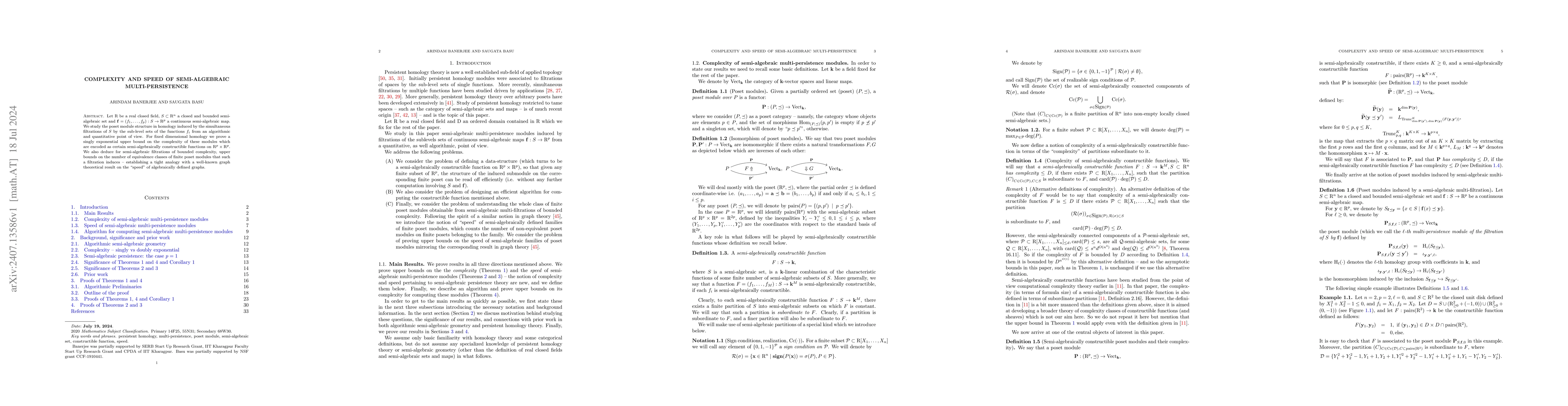 Thumbnail for Complexity and speed of semi-algebraic multi-persistence