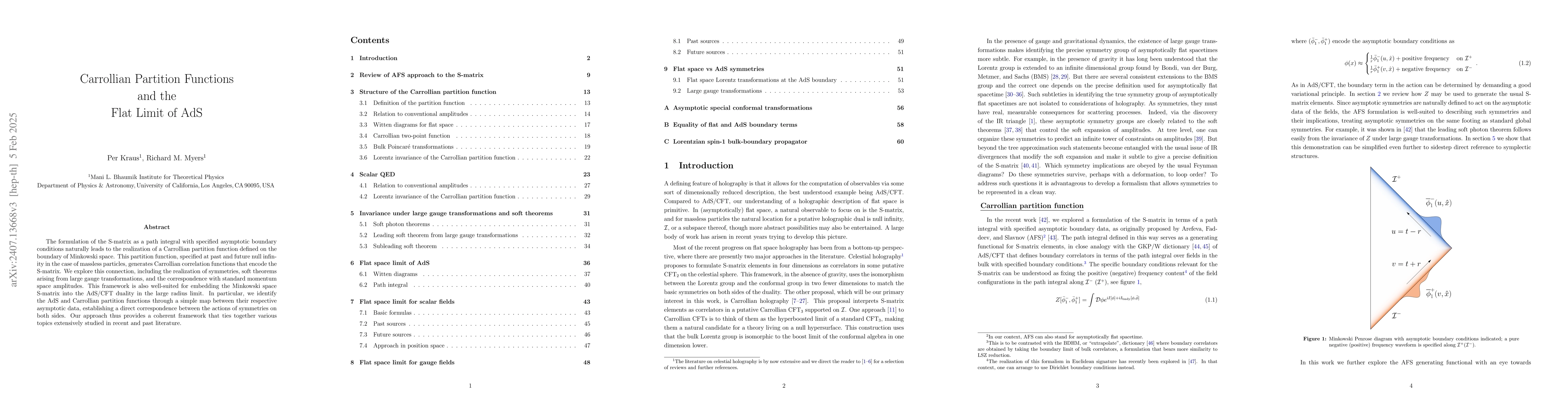 Thumbnail for Carrollian Partition Functions and the Flat Limit of AdS