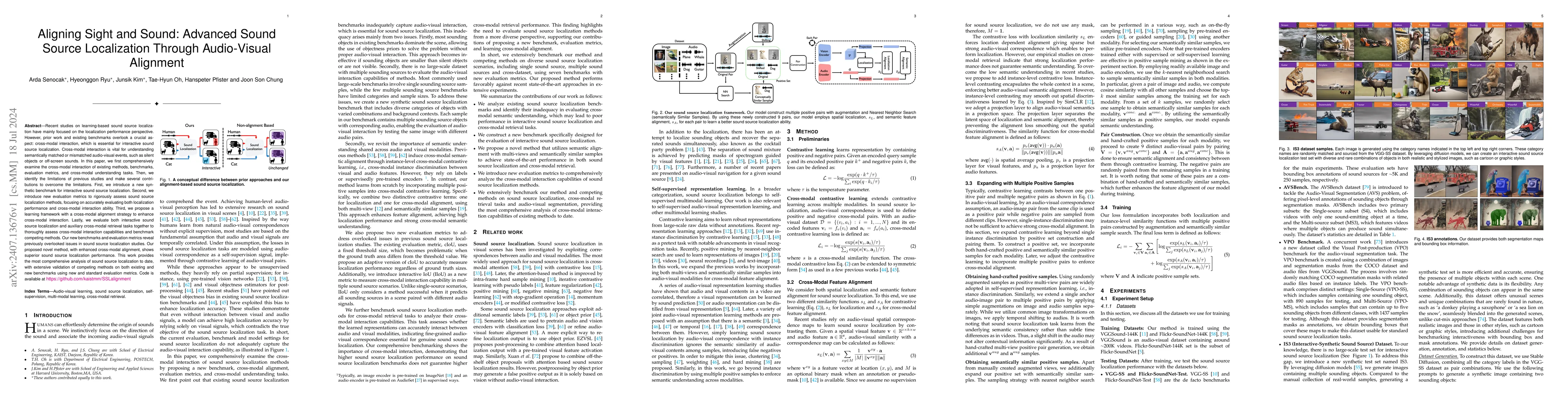 Thumbnail for Aligning Sight and Sound: Advanced Sound Source Localization Through
  Audio-Visual Alignment