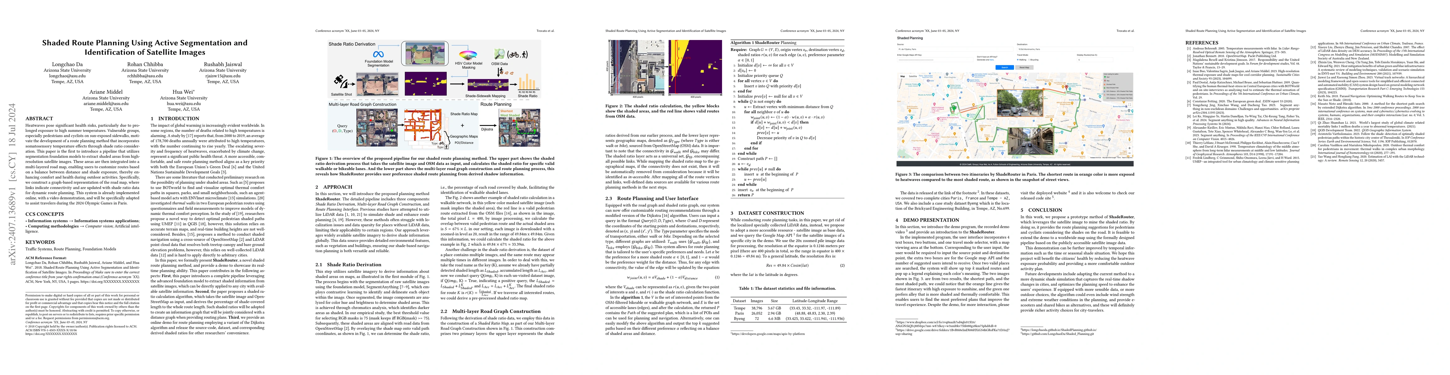 Thumbnail for Shaded Route Planning Using Active Segmentation and Identification of
  Satellite Images