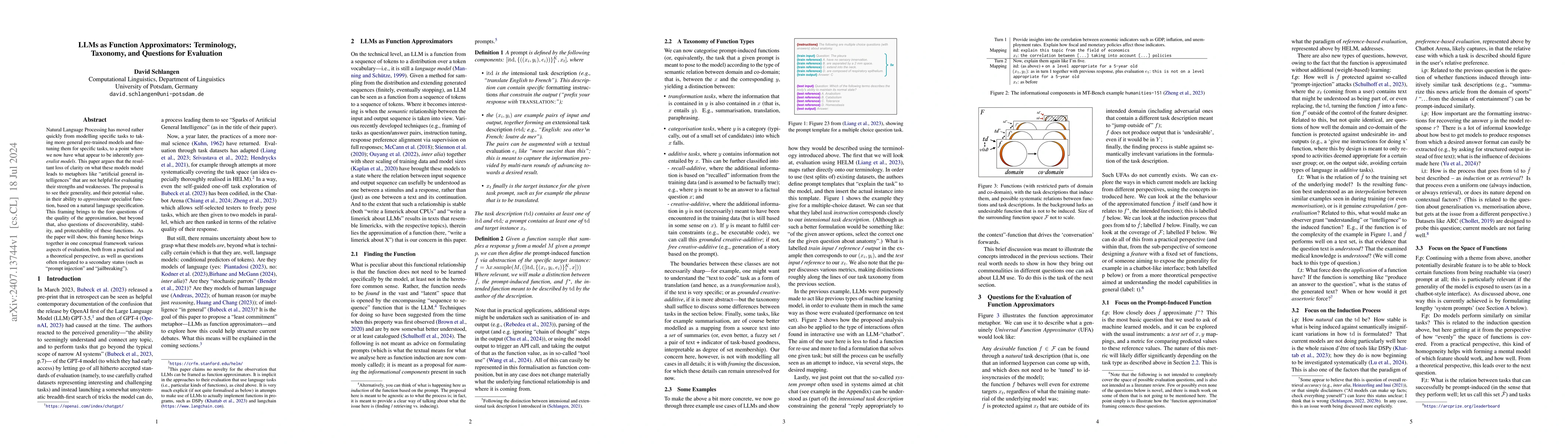 Thumbnail for LLMs as Function Approximators: Terminology, Taxonomy, and Questions for
  Evaluation