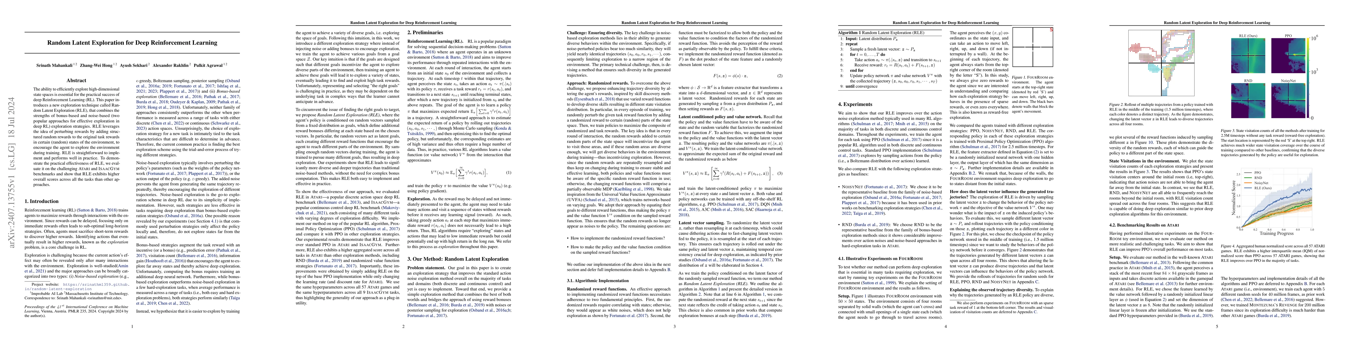 Thumbnail for Random Latent Exploration for Deep Reinforcement Learning