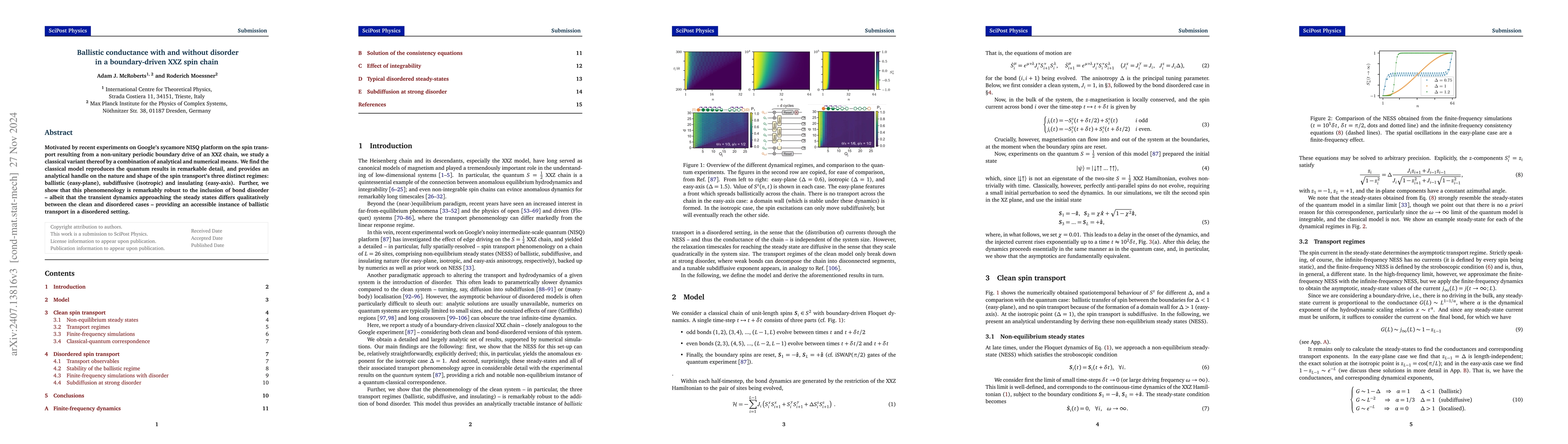Thumbnail for Ballistic conductance with and without disorder in a boundary-driven XXZ
  spin chain