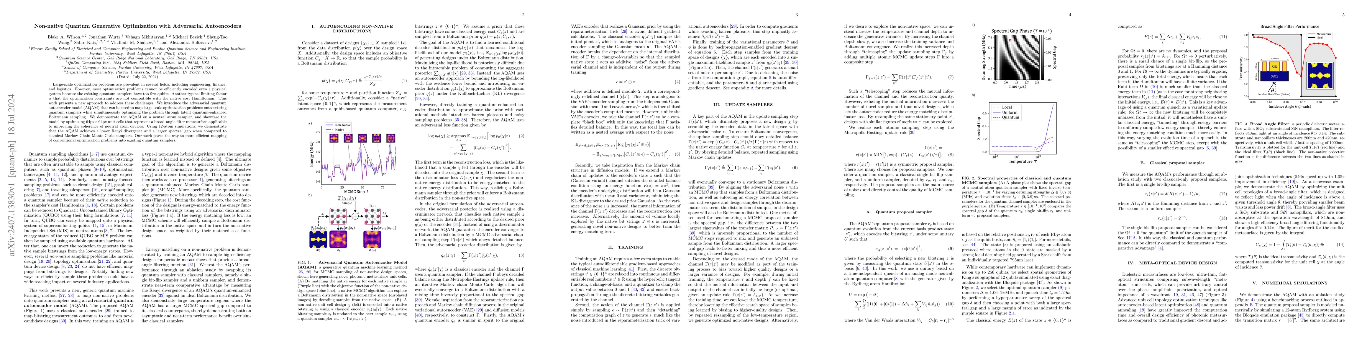 Thumbnail for Non-native Quantum Generative Optimization with Adversarial Autoencoders