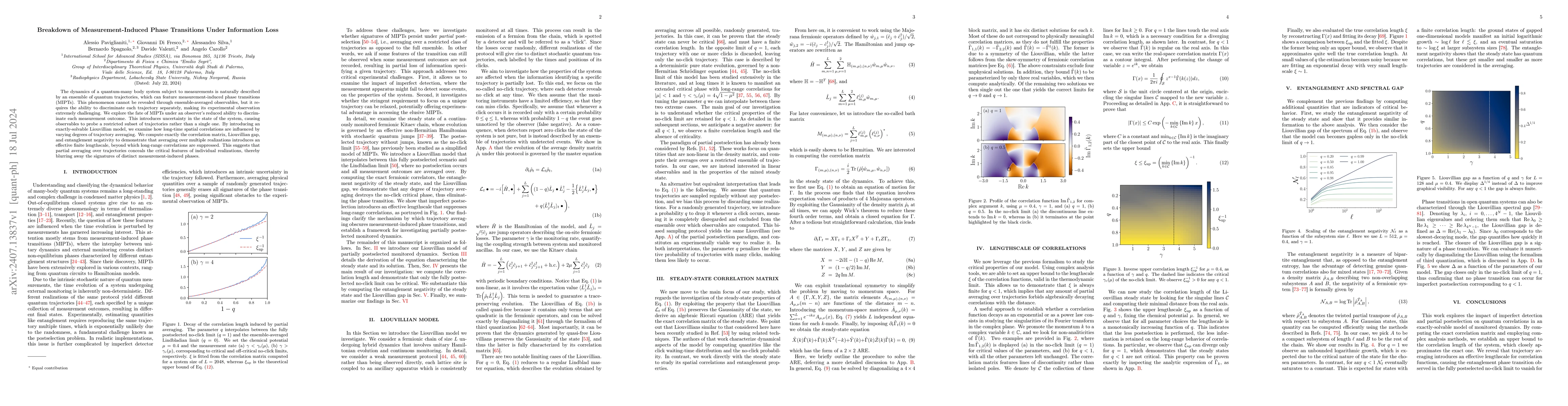 Thumbnail for Breakdown of Measurement-Induced Phase Transitions Under Information
  Loss