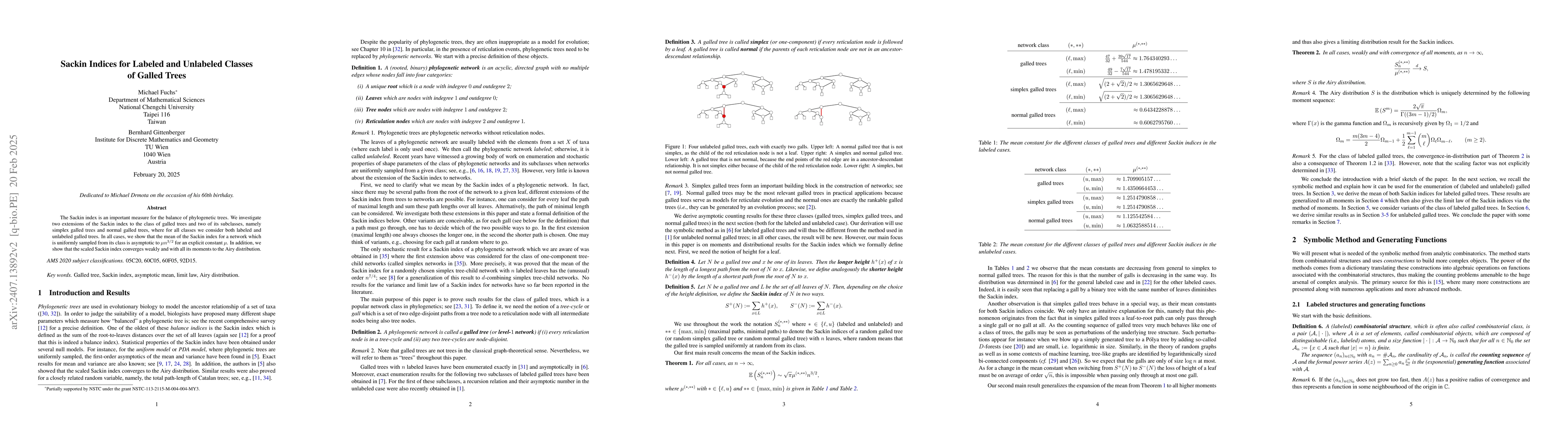Thumbnail for Sackin Indices for Labeled and Unlabeled Classes of Galled Trees
