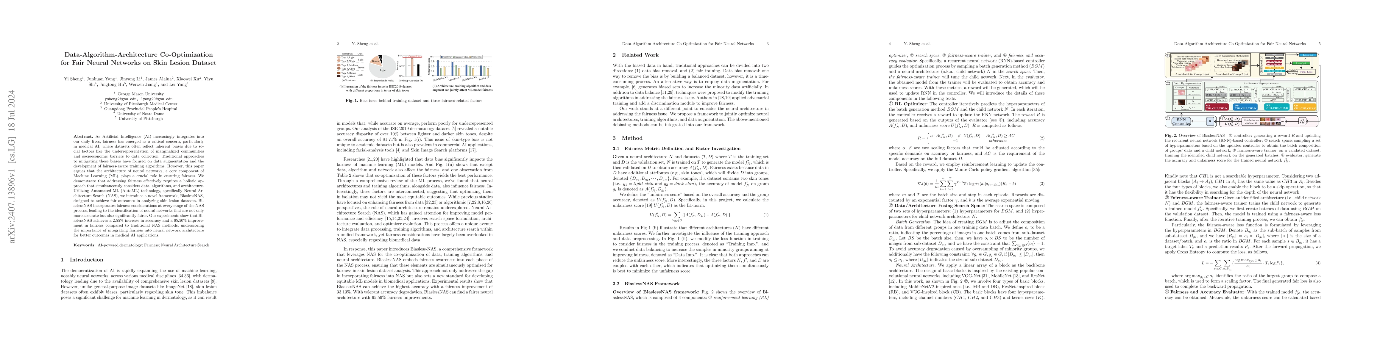Thumbnail for Data-Algorithm-Architecture Co-Optimization for Fair Neural Networks on
  Skin Lesion Dataset