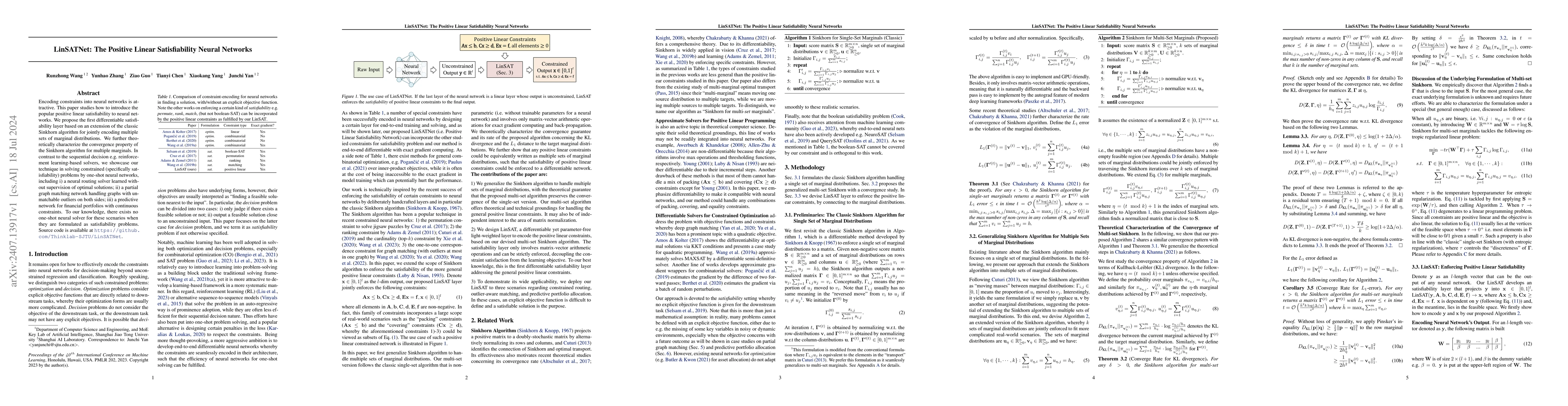 Thumbnail for LinSATNet: The Positive Linear Satisfiability Neural Networks