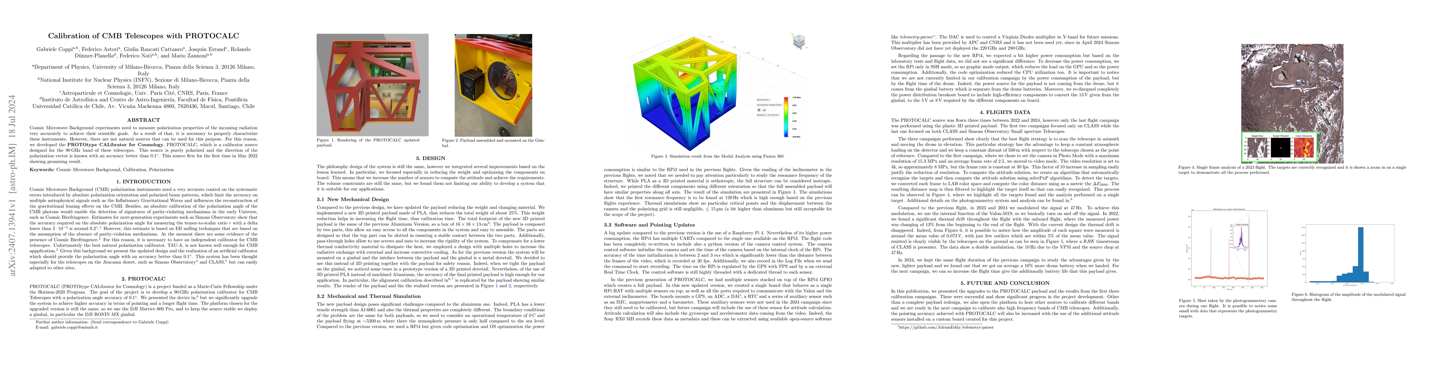 Thumbnail for Calibration of CMB Telescopes with PROTOCALC
