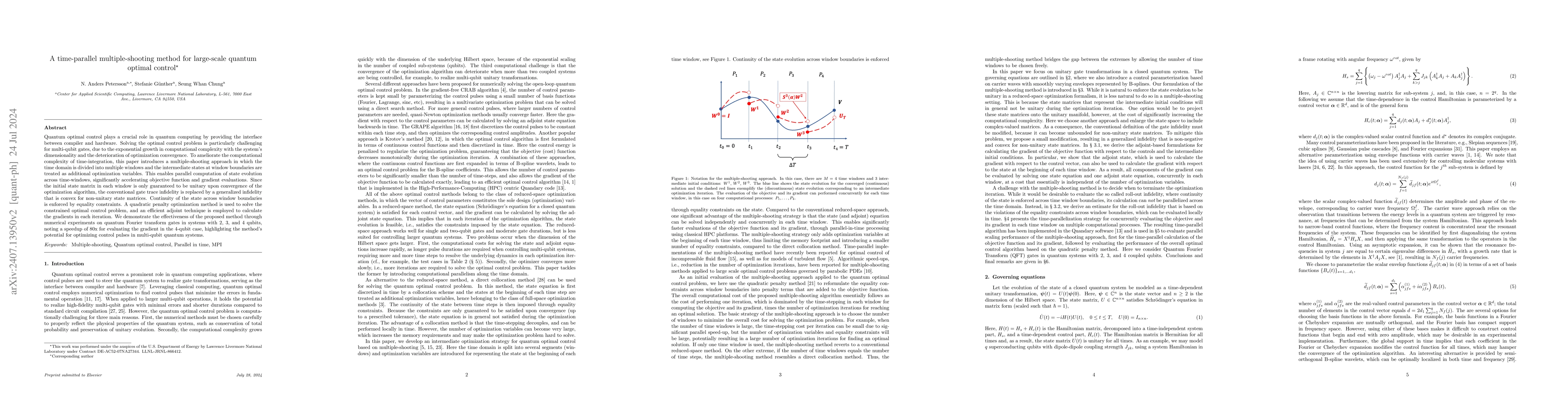 Thumbnail for A time-parallel multiple-shooting method for large-scale quantum optimal
  control