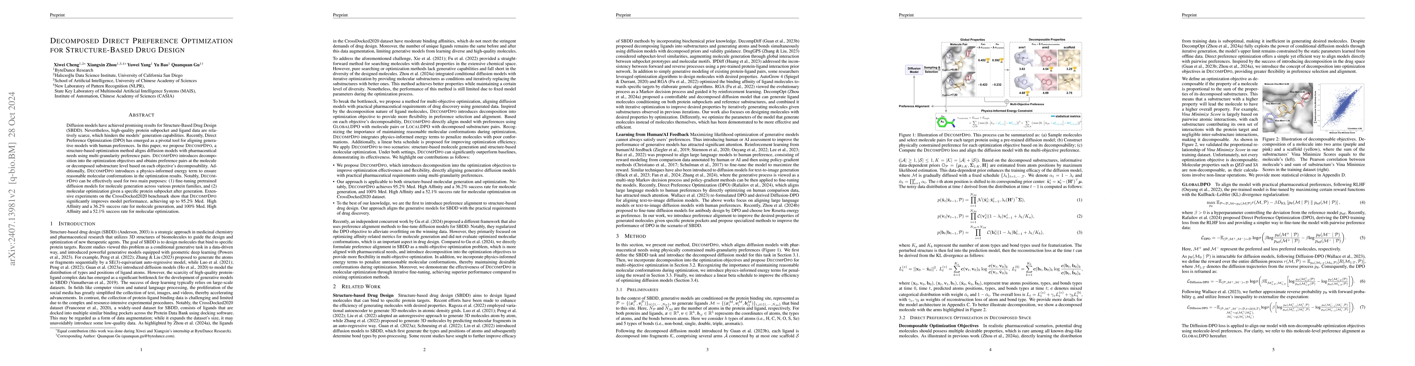 Thumbnail for Decomposed Direct Preference Optimization for Structure-Based Drug
  Design