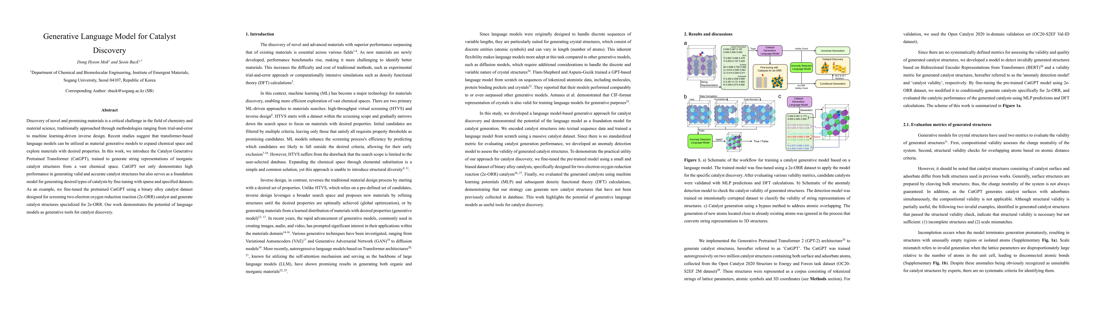 Thumbnail for Generative Language Model for Catalyst Discovery