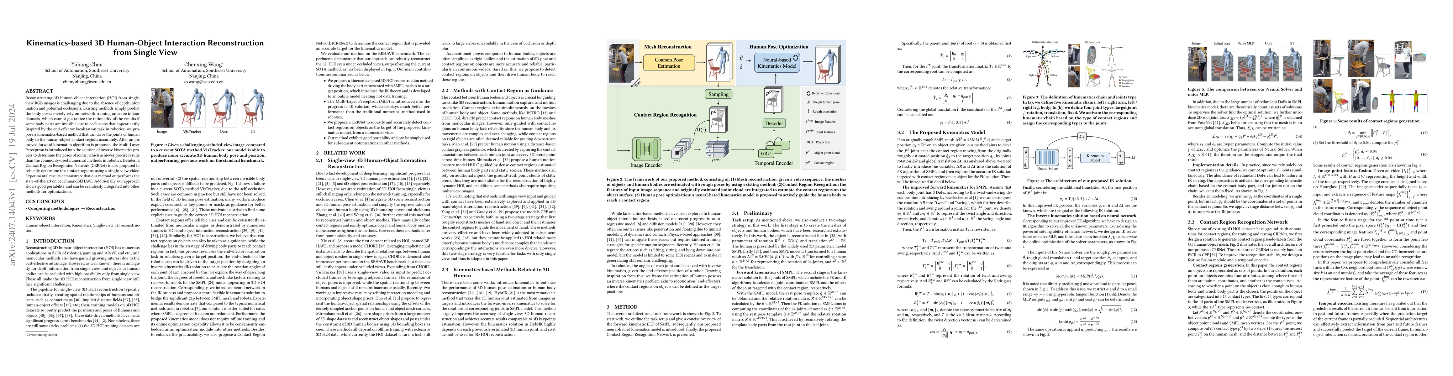 Thumbnail for Kinematics-based 3D Human-Object Interaction Reconstruction from Single
  View