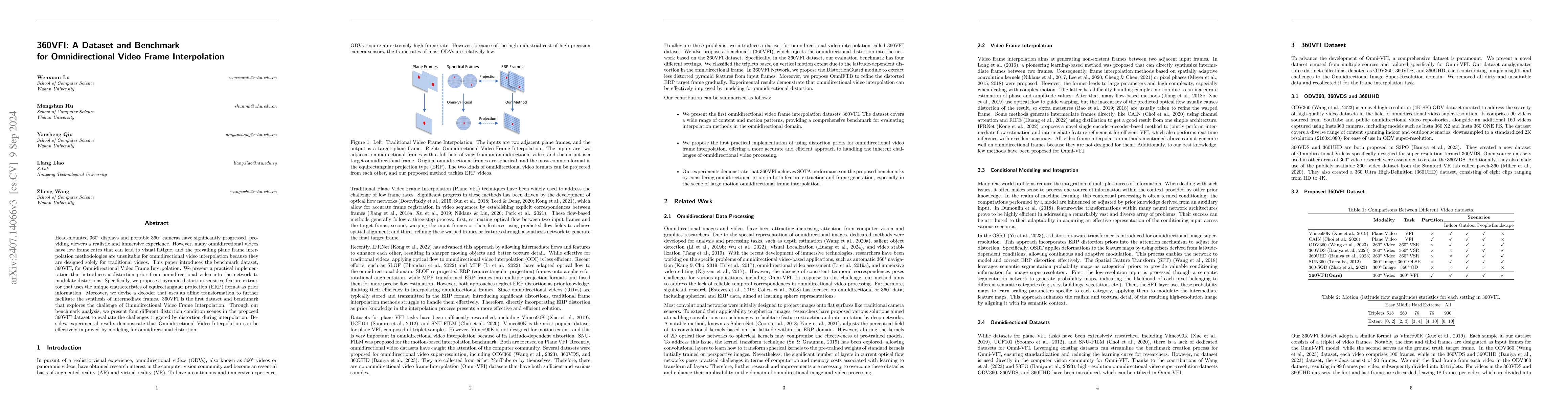 Thumbnail for 360VFI: A Dataset and Benchmark for Omnidirectional Video Frame
  Interpolation