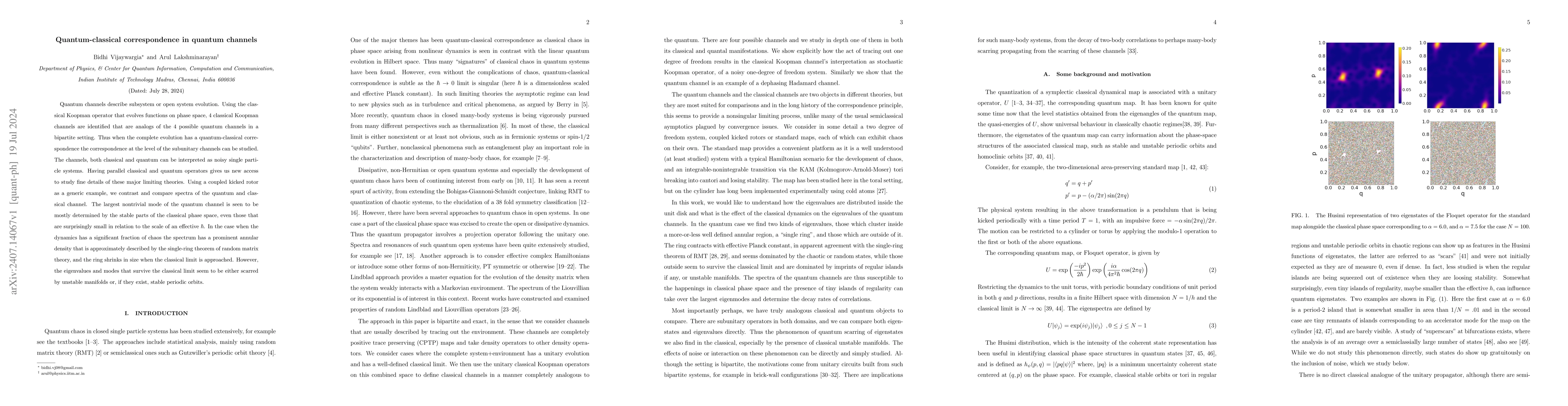 Thumbnail for Quantum-classical correspondence in quantum channels
