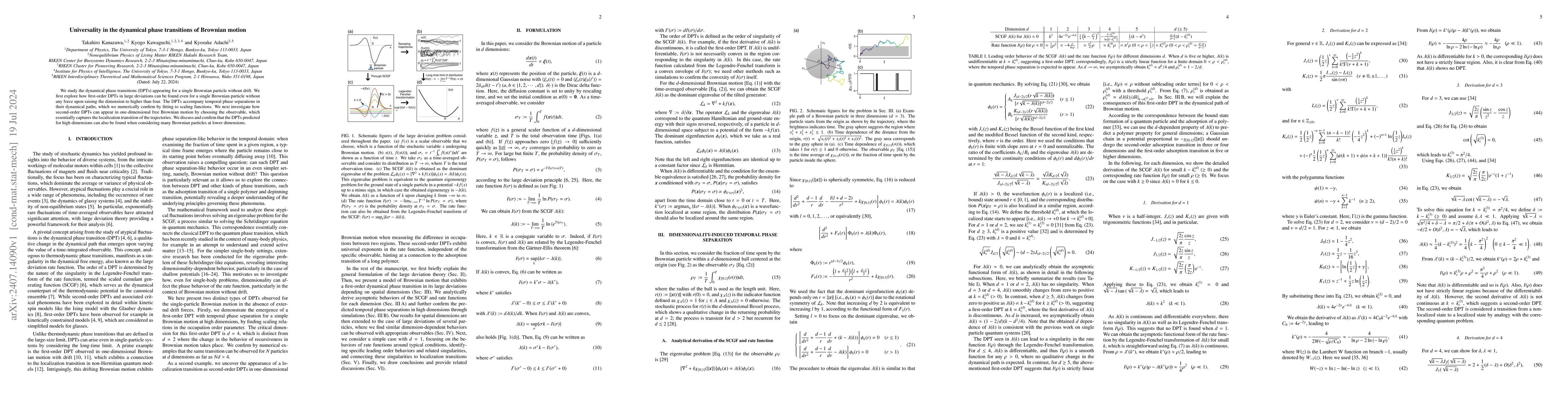 Thumbnail for Universality in the dynamical phase transitions of Brownian motion